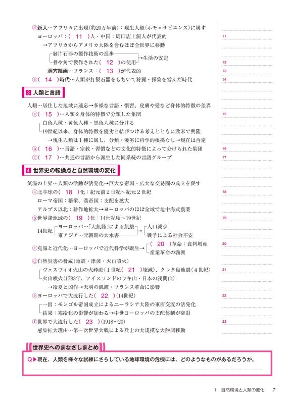 世界史探究 詳説世界史ノート（世探704準拠） | 山川出版社オンライン