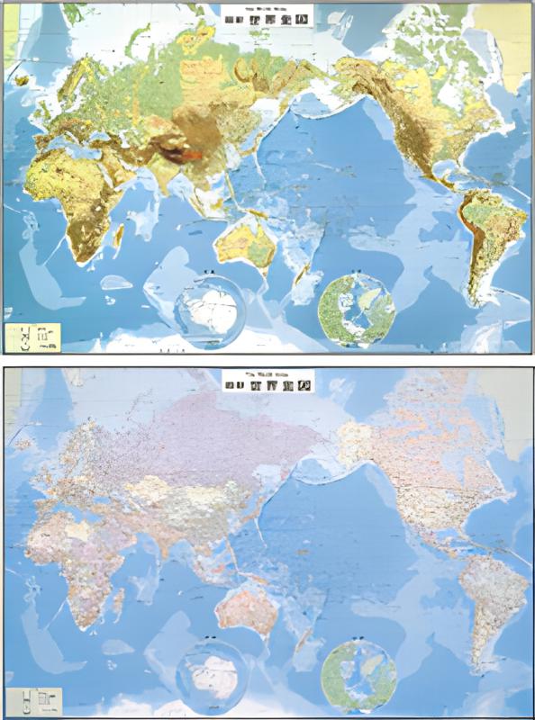 最新世界全図（地勢図）スプリングローラー式 | 山川出版社オンライン