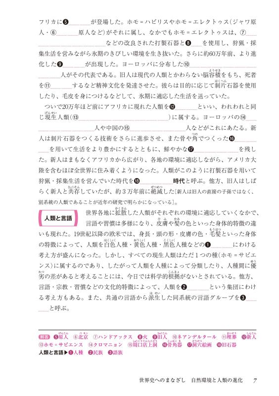 世界史探究 書きこみ教科書詳説世界史（世探704準拠） | 山川出版社