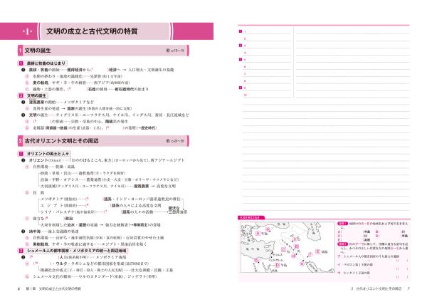 世界史探究 詳説世界史 授業用 整理ノート （世探704準拠 ） | 山川